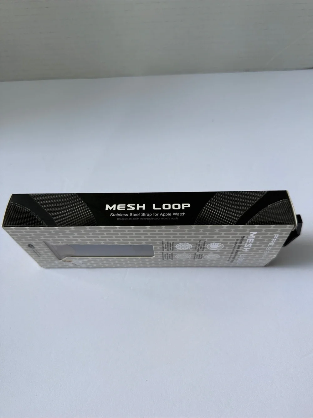 Mesh Loop Stainless Steel Watch Band for Apple Watch - Black (44 & 42mm) #613